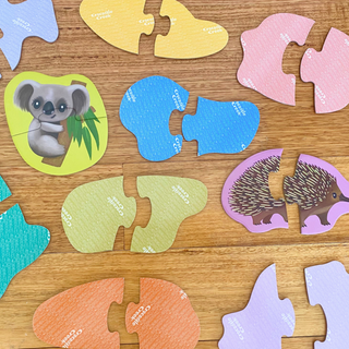 Croccreek Puzzle Lets Begin 2pc - Aussie Animals
