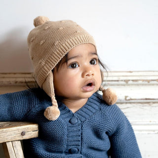 Toshi Organic Beanie Earmuff - Fantasy Popcorn - Pink Poppies