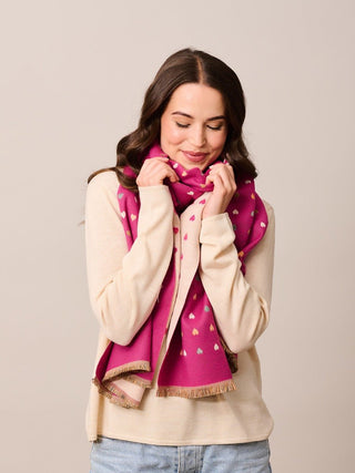 Scarves - Pink Poppies 