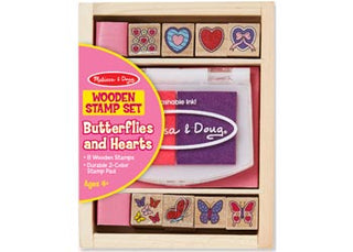 Melissa&doug Stamp Set Butterfly And Hearts