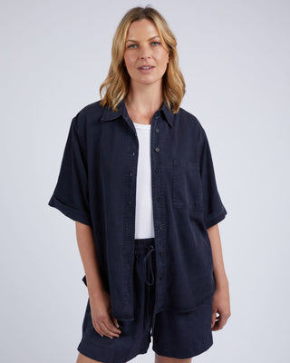 Elm Shirt Bliss Washed Navy [sz:size 10]