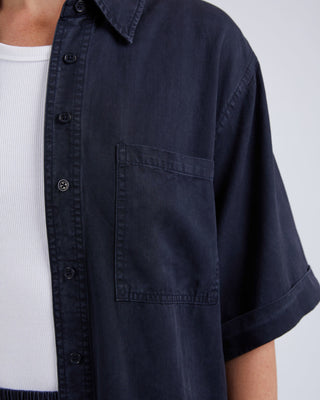 Elm Shirt Bliss Washed Navy [sz:size 10]