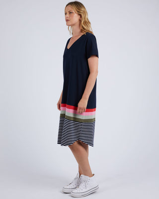 Elm Dress Tee Terra Navy [sz:size 10]