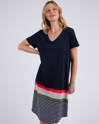 Elm Dress Tee Terra Navy [sz:size 10]