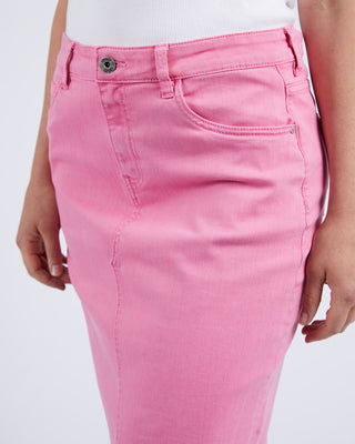 Elm Denim Skirt Belle Strawberry [sz:size 8]