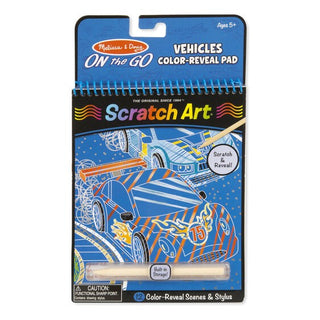 Melissa&doug Onthego Scratch Art Vehicle - Pink Poppies 