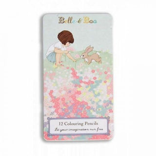 Belle&boo Pencils Set In A Tin - Pink Poppies 