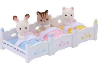 Sylvanian Families - Triple Bunk Beds - Pink Poppies 