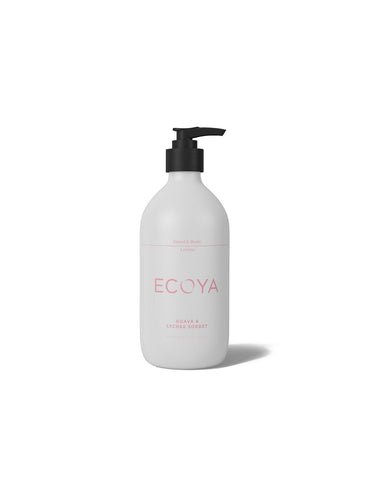 Ecoya Hand & Body Lotion Guava & Lychee - Pink Poppies 