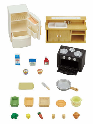 Sylvanian Families - Classic Kitchen Set - Pink Poppies 