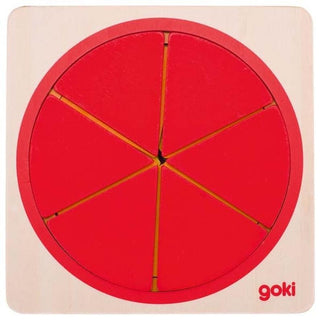 Goki Puzzle - Circle - Pink Poppies 