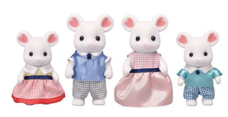 Sylvanian Families - Family Marshmallow Mouse - Pink Poppies 