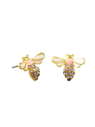 Tigertree Earrings Busy Bees Pink