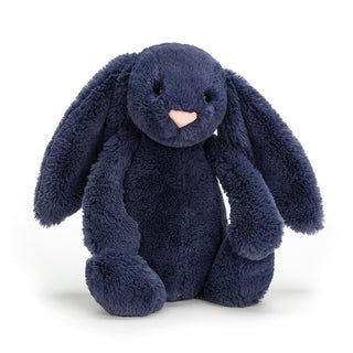 Jellycat Bashful Bunny - Navy Small - Pink Poppies 