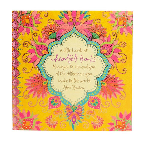 Intrinsic Quote Book Heartfelt Thanks - Pink Poppies 