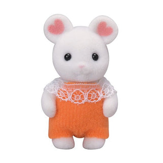 Sylvanian Families - Baby Marshmallow Mouse - Pink Poppies 