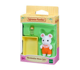 Sylvanian Families - Baby Marshmallow Mouse - Pink Poppies 
