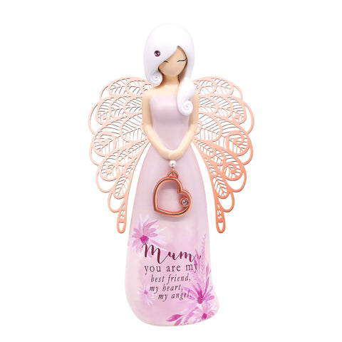 Your An Angel Figurine 155mm - Mum - Pink Poppies 
