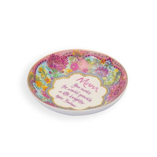 Intrinsic Trinket Dish Mum Blooms - Pink Poppies 