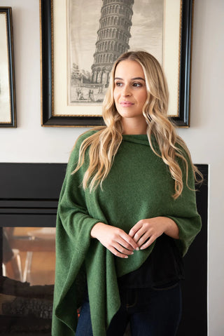 Cashmere Classic Topper - Basil