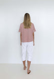 Humidity Pant Castaway White - Pink Poppies 