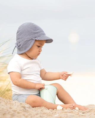 Toshi Flap Cap Periwinkle [sz:baby Hat Xxs Newborn]