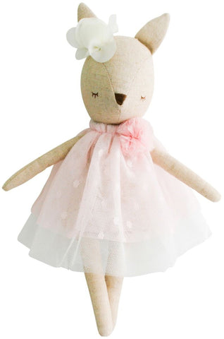 Alimrose Doll Mini Delores Deer Pink - Pink Poppies 