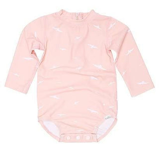 Toshi Swim Onesie - Palm Beach - Pink Poppies 