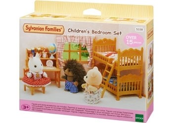 Sylvanian Families - Children's Bedroom Set - Pink Poppies 