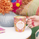 Intrinsic Mug Create Dream Believe - Pink Poppies 