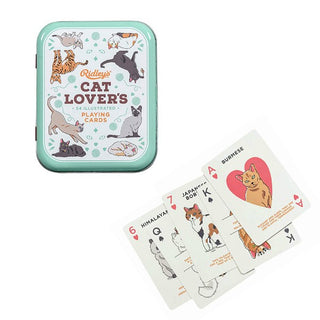 Ridleys Playing Cards Cat Lovers - Pink Poppies 