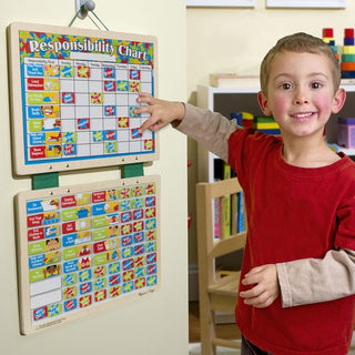 Melissa&doug Responsibility Chart - Magnetic - Pink Poppies 