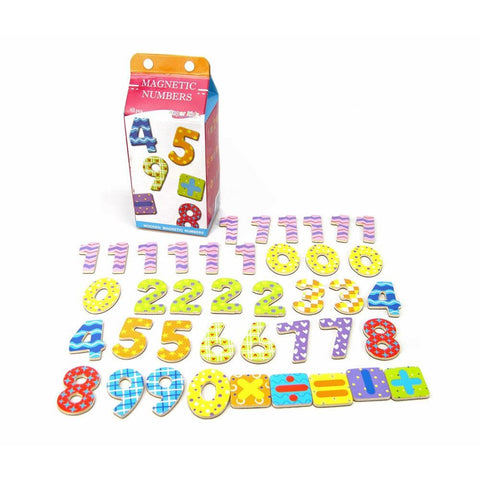 Eleganter Milk Carton Magnets - Numbers - Pink Poppies 