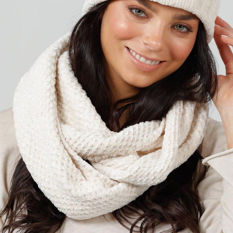 Brave&true Snood Brentwood Ivory - Pink Poppies 