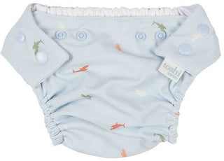 Toshi Swim Nappy - Sharks - Pink Poppies 