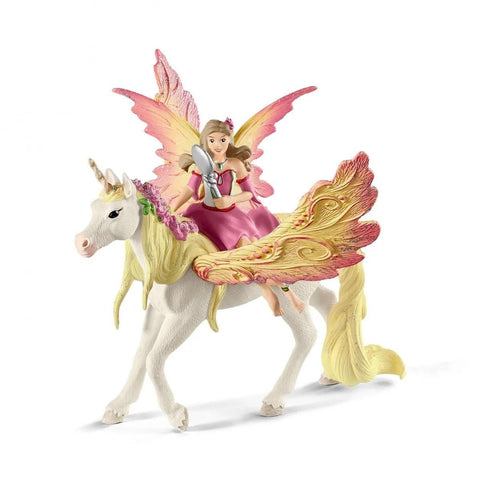 Schleich Fairy Feva W Pegasus Unicorn - Pink Poppies 