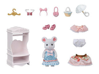 Sylvanian Families - Fashion Playset Sugar Sweet Collection - Pink Poppies 