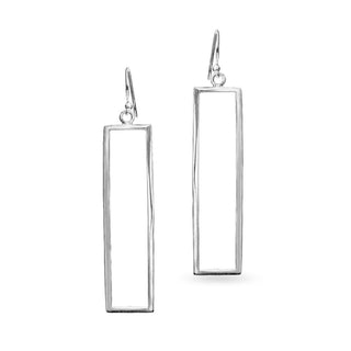 Mcj Earrings Ss Long Rectangle Drop