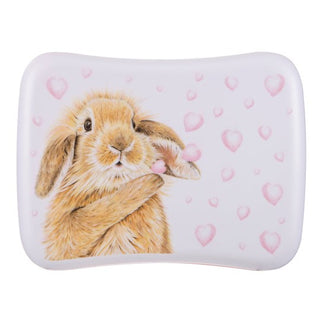 Bunny Hearts Lunch Box - Pink Poppies 