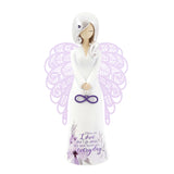 Your An Angel Figurine 175mm - Beside Us Every Day - Pink Poppies 