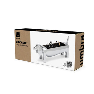 Umbra Dachsie Ring Holder - Chrome | Pink Poppies