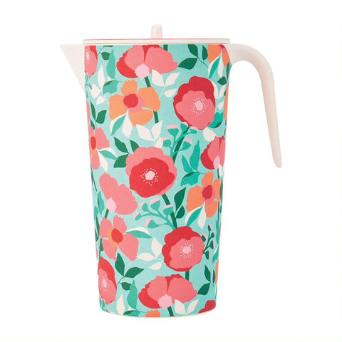 Annabel Trends Bamboo Jug Sherbet Poppies Jh - Pink Poppies 