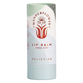 Wanderflower Lip Balm - Fresh Mint - Pink Poppies 