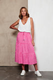 Eb/ive Skirt Mimosa Candy - Pink Poppies 