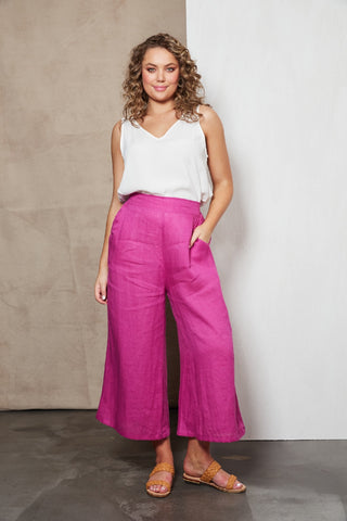 Eb/ive Indica Crop Pant Orchid - Pink Poppies 