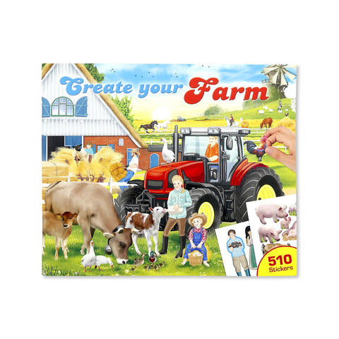 Create Your Farm Sticker Book - Pink Poppies 