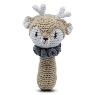 Snuggle Buddies Shaker Rattle Reindeer - Pink Poppies 