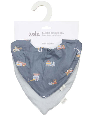 Toshi Bib Bandana Story - Pink Poppies 