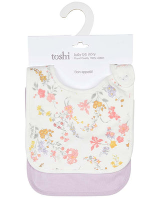 Toshi Bib Story - Pink Poppies 