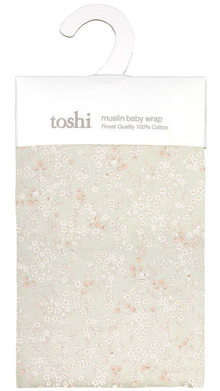 Toshi Baby Wrap Muslin Stephanie - Pink Poppies 